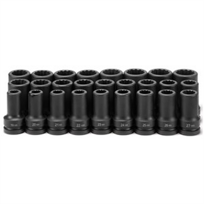 Grey Pneumatic 1DR 26PC Deep Metric Set 19MM TO 44MM GRE9126MD