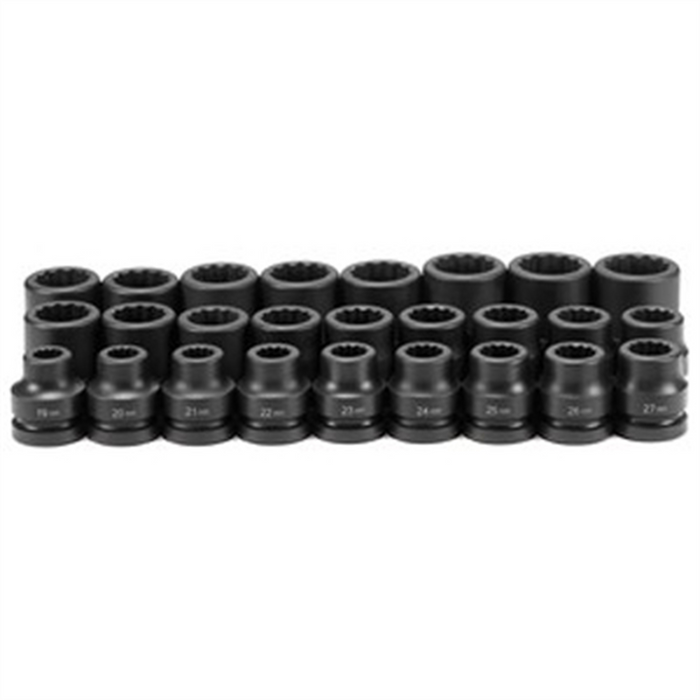 Grey Pneumatic 1DR 26PC Metric Set 19MM TO 44MM GRE9126M