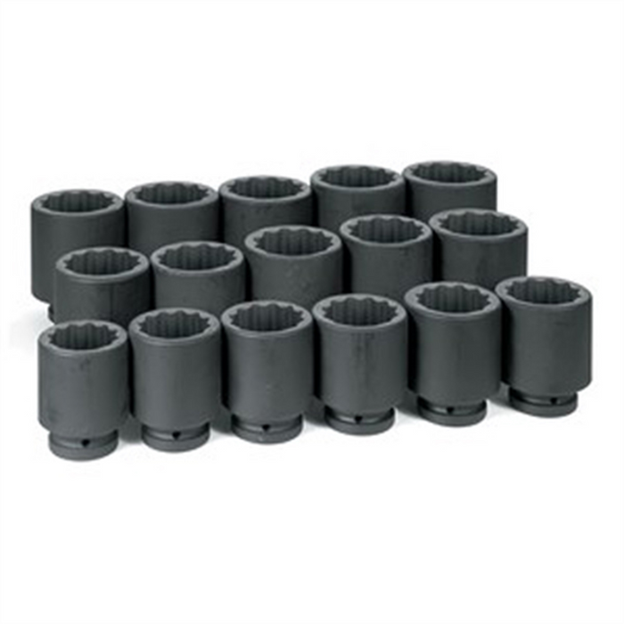 Grey Pneumatic 1" Dr 16 Pc. Deep Frac Set GRE9116D
