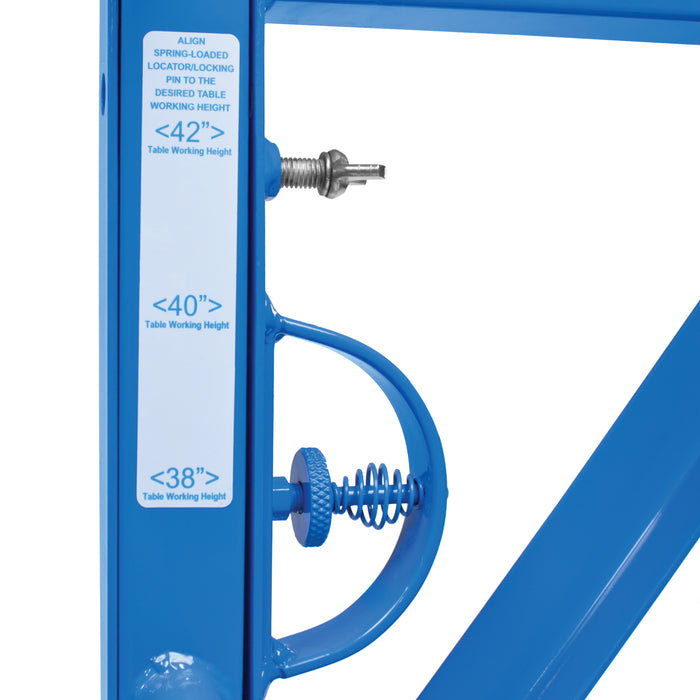 Gulf Wave A Whale of a Table! Patent Pending Height Adjustable Modular Fabrication Work Table GWT-8428