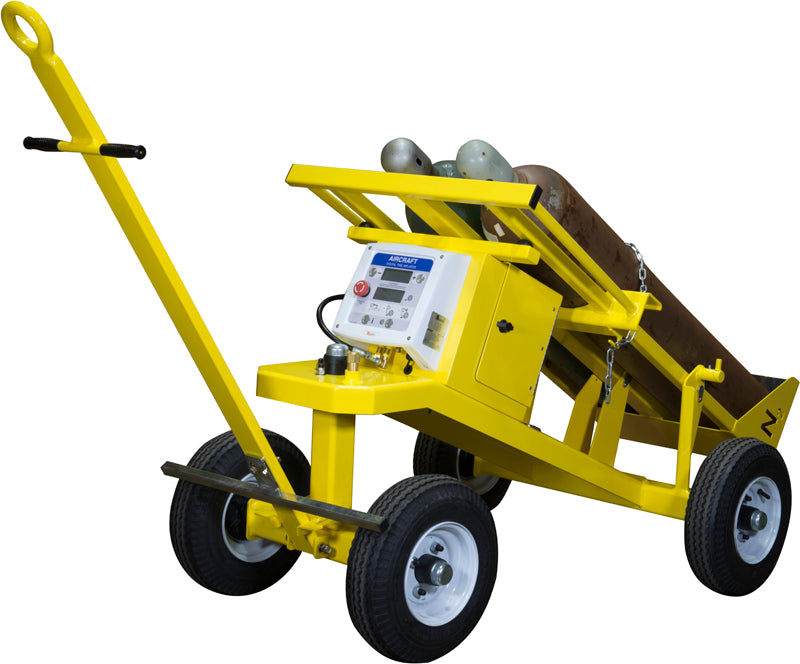Haltec Aircraft Tire Servicing Cart 89-F17 – Nitrogen/Battery Inflator, 5-305 PSI Range