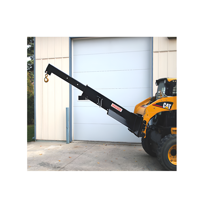 Skid Steer Industrial Jib | 8' | 2000 lbs Cap. | Haugen Attachments