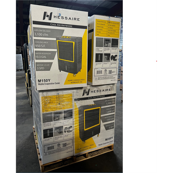 Hessaire 4 MC61V and 5 MC37V Pallet Deal Commercial Evaporative Coolers HESMC61VMC37V