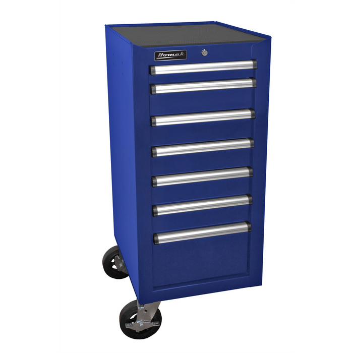 Homak Manufacturing 18'' H2Pro Series 7-Drawer Side Cabinet, Blue HOMBL08018070