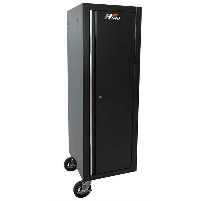 Homak Manufacturing 19'' H2PRO Side Locker Cabinet, Black HOMBK08019602