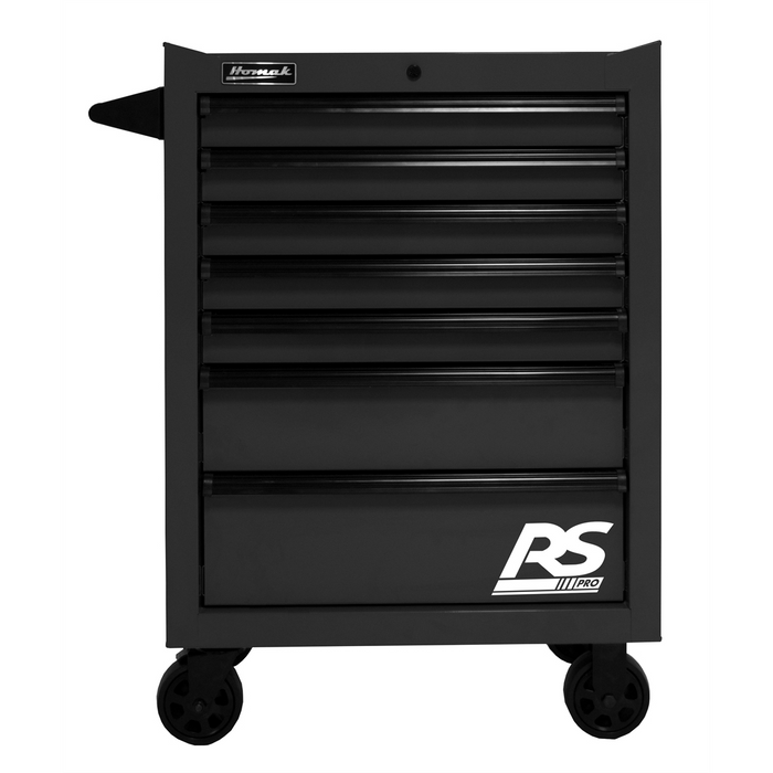Homak Manufacturing 27'' RS PRO 7 Drawer Roller Cabinet - Black HOMBK04027770