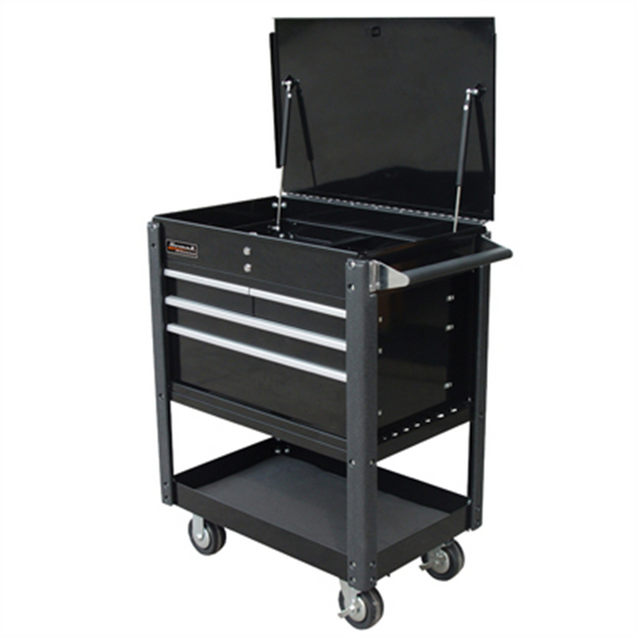 Homak Manufacturing 35''Professional 4 Drawer Service Cart - BLACK HOMBK06032000