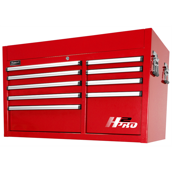 Homak Manufacturing 41'' H2Pro 8 Drawer Top Chest - Red HOMRD02041091