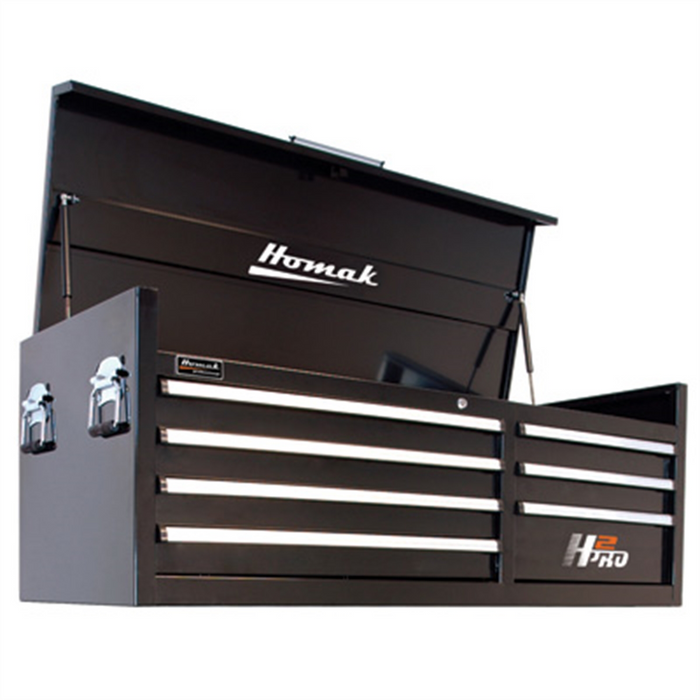 Homak Manufacturing 56" H2Pro Series 7 Drawer Top Chest - Black HOMBK02056071