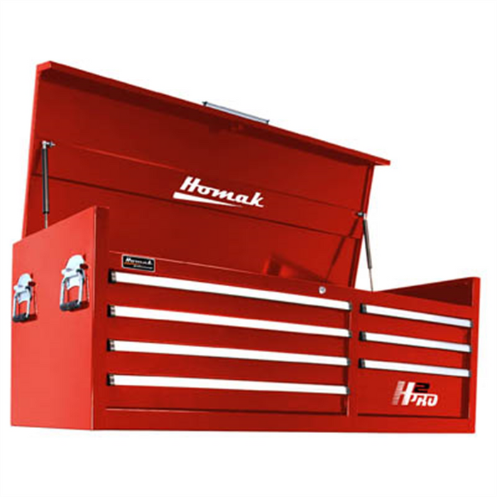 Homak Manufacturing 56" H2Pro Series 7 Drawer Top Chest - Red HOMRD02056071