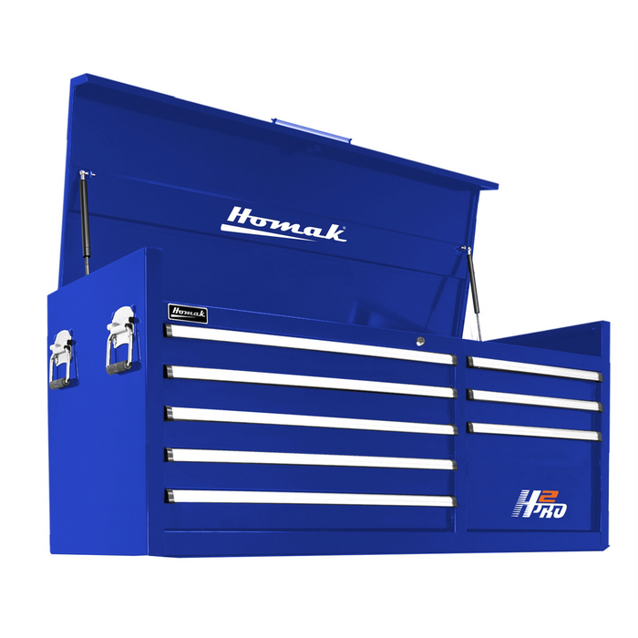 Homak Manufacturing 56'' H2Pro Series 8 Drawer Top Chest, Blue HOMBL02056072