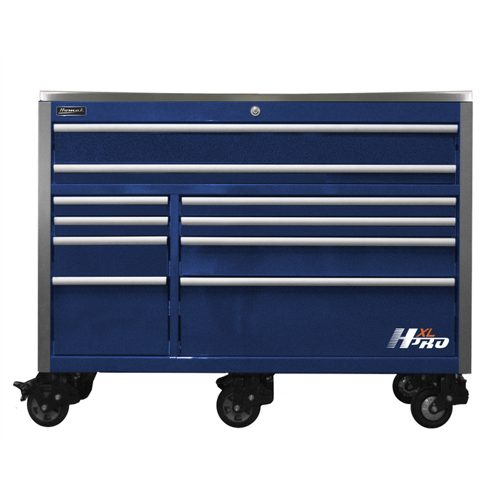 Homak Manufacturing 60'' HXL 10-Drawer Roller Cabinet - Blue HOMHX04060112