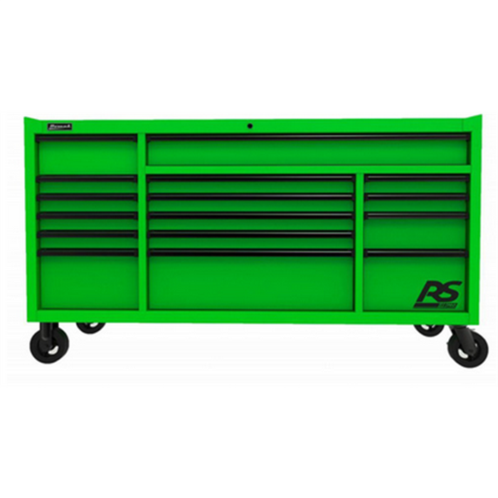 Homak Manufacturing 72'' RS PRO 16-Drawer Roller Cabinet with 24'' Depth HOMLG04072160