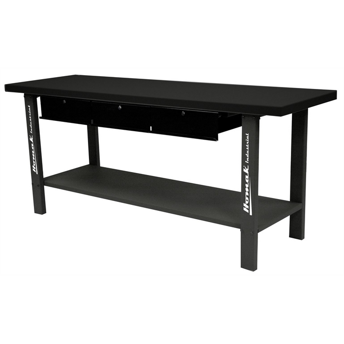 Homak Manufacturing 79" Industrial Steel Workbench 3-Drawers HOMGW00550160