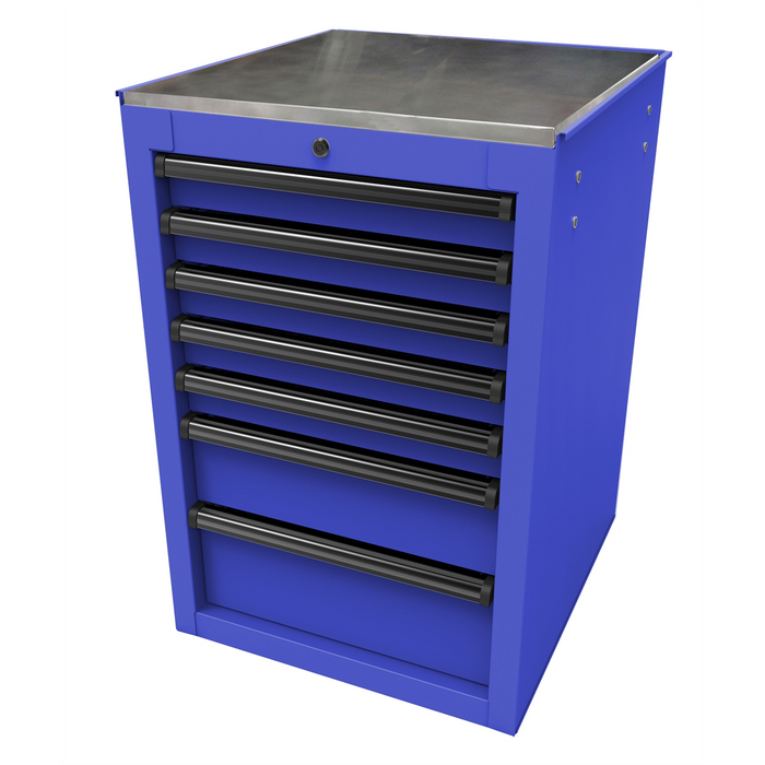 Homak Manufacturing RS PRO 22'' 7-Drawer Side Cabinet, Blue HOMBL08022070