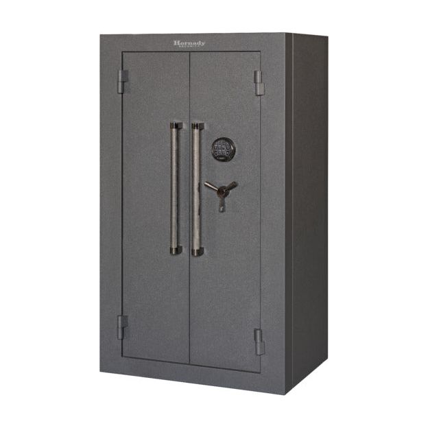 Mobilis Double Door | Matte Grey | 9 Gauge Steel Safe | Hornady 95071