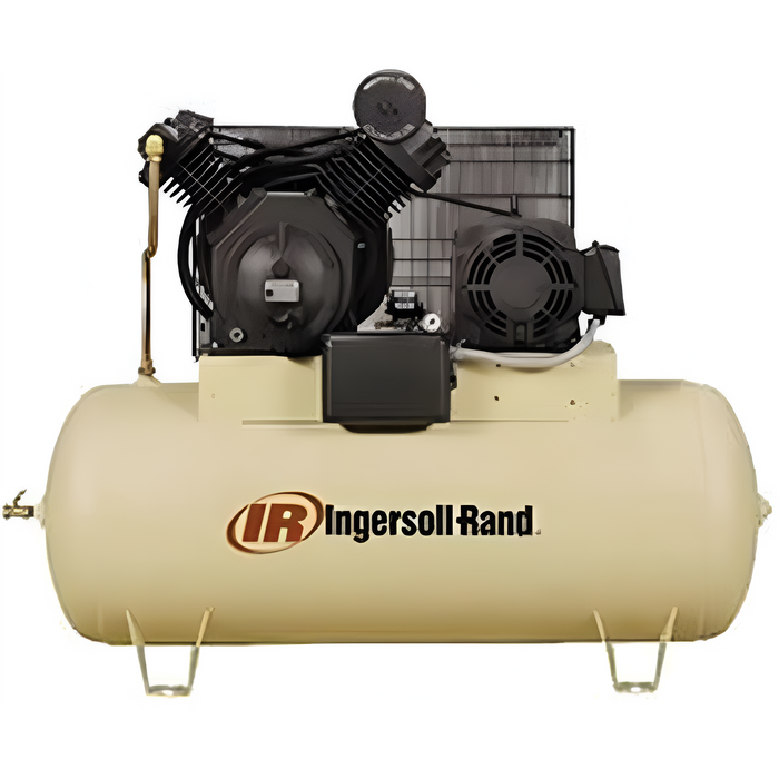 Ingersoll Rand Air Compressor 15HP, 230V, 3 Phase, 60 HZ 120 Gallon Horizontal Tank IRT45466125