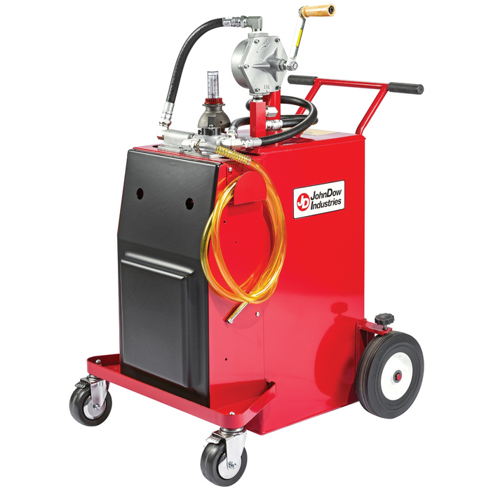 John Dow Industries UL Listed 30 Gallon Gas Caddy With Rotary Pump DOWFC-P30-UL