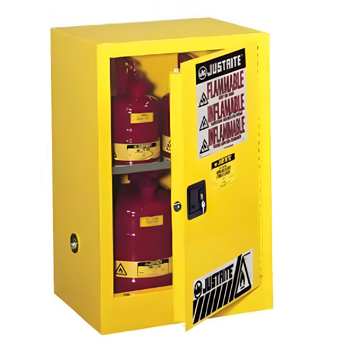 Justrite Mfg. Co. 12G Flame Safe Cabinet Yellow JUS891200