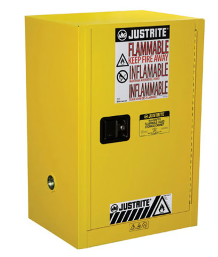 Justrite Mfg. Co. 12G Flame Safe Cabinet Yellow JUS891200