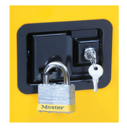 Justrite Mfg. Co. 12G Flame Safe Cabinet Yellow JUS891200