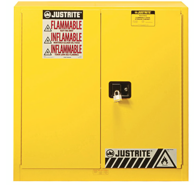 Justrite Mfg. Co. 40 Gallon Cabinet Yellow JUS893010