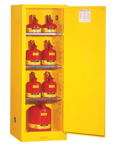 Justrite Mfg. Co. Cabinet 22 Gallon Flammable Yellow JUS892200