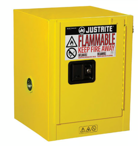 Justrite Mfg. Co. Safety Cabinet 5 Gallon Yellow JUS890400