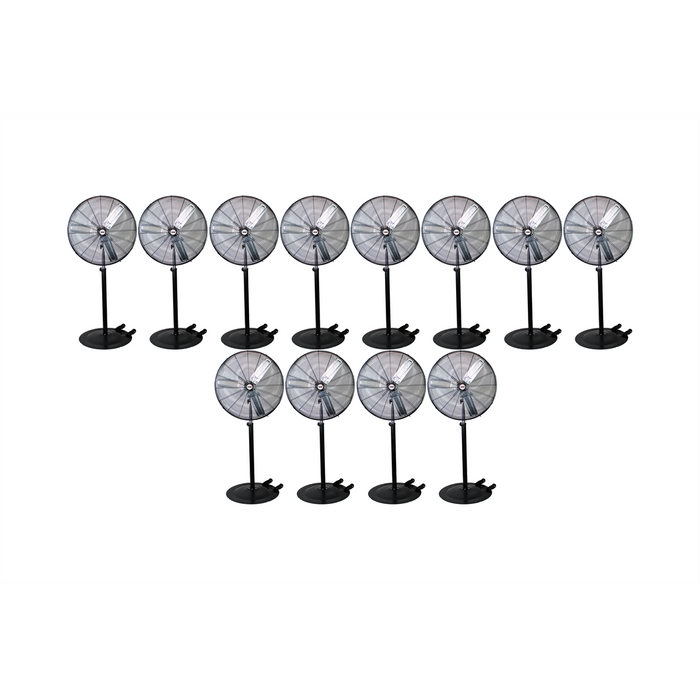 K Tool International 30" Oscillating Pedestal Industrial Fan (Pallet of 12) KTI77734-PL12