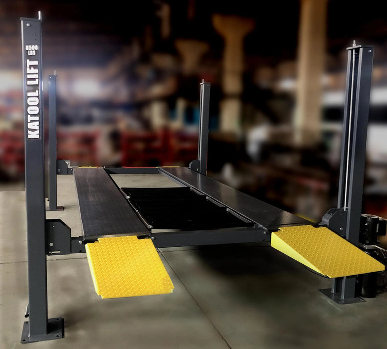 Car Parking Lift with Casters | 8500 lbs. | Four Post | Katool KT-4H850