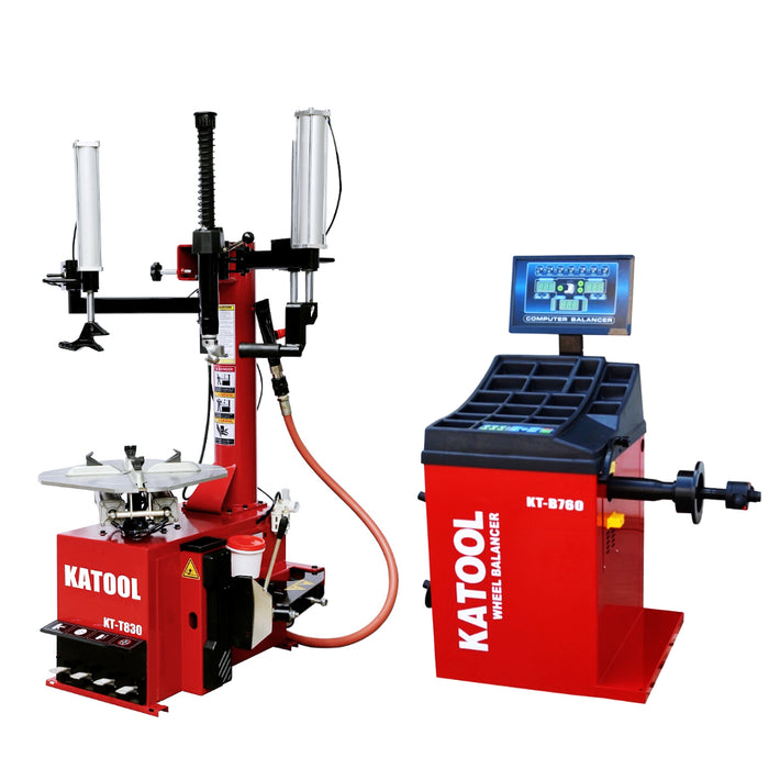 Combo | Tire Changer and Wheel Balancer | Katool T830+B760