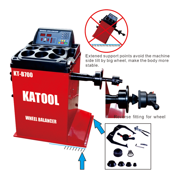 Tire Changer and Wheel Balancer Combo | Katool T835+B700