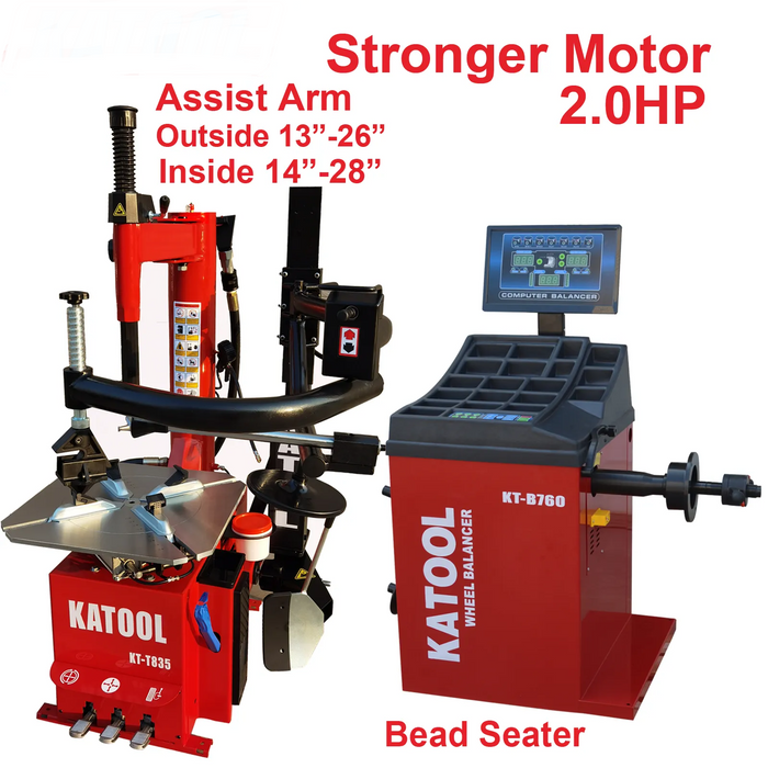 Tire Changer and Wheel Balancer | Katool T835+B760