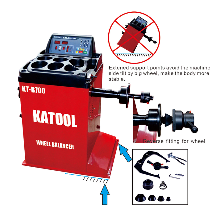 Combo | Tire Changer and Wheel Balancer | Katool T850+B700