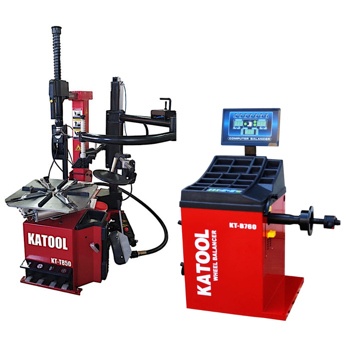 Combo | Tire Changer and Wheel Balancer | Katool T850+B760