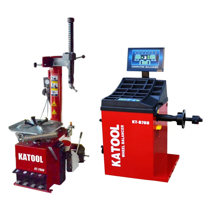 Combo | Tire Changer and Wheel Balancer | Katool T830+B700