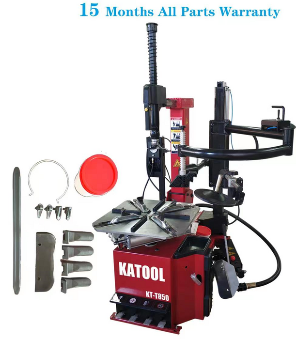 Tire Changer | Tilt-Arm | Wheel Clamp | 2HP | Katool KT-T850