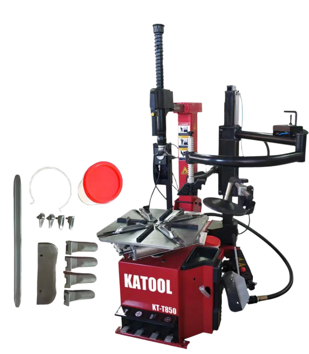 Tire Changer | Tilt-Arm | Wheel Clamp | 2HP | Katool KT-T850