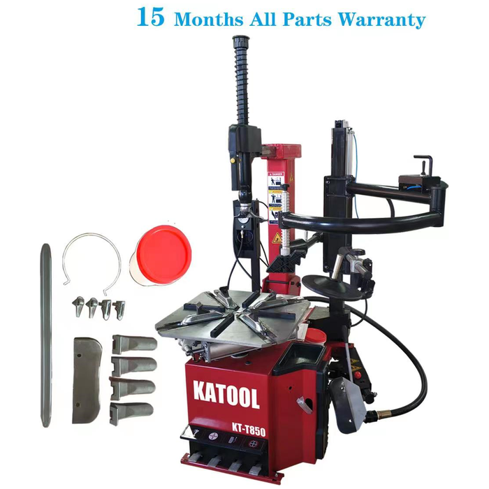 Tire Changer | Tilt-Arm | Wheel Clamp | 2HP | Katool KT-T850