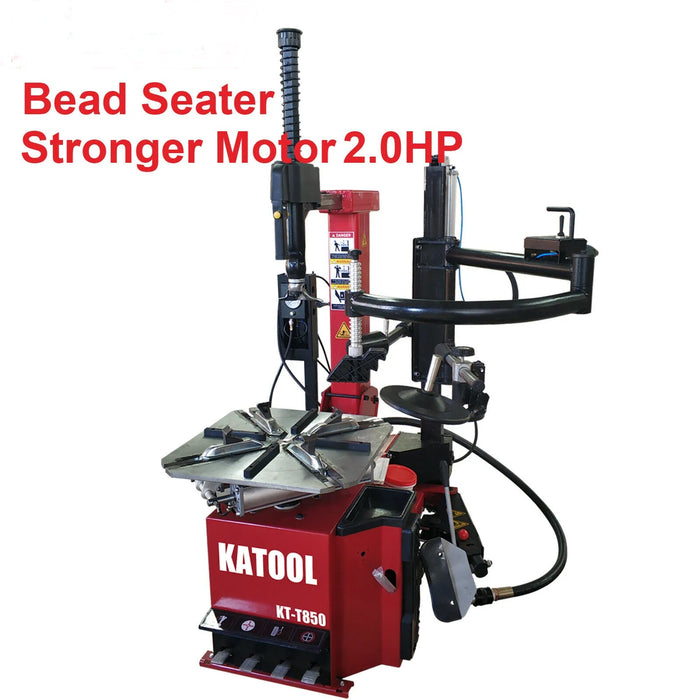 Tire Changer | Tilt-Arm | Wheel Clamp | 2HP | Katool KT-T850