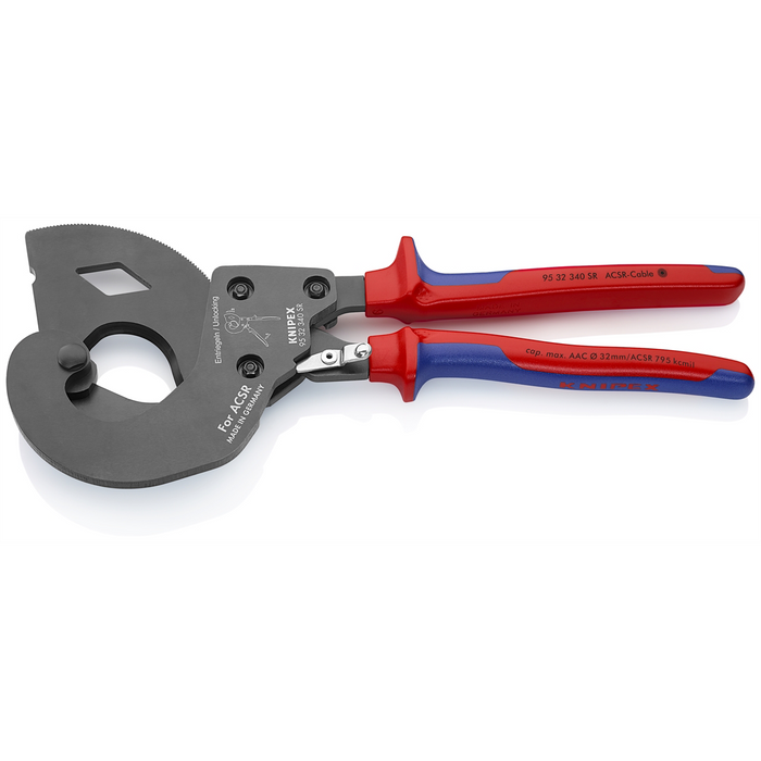 KNIPEX ACSR CABLE CUTTER WITH RATCHET ACTION KNP9532340SRUS