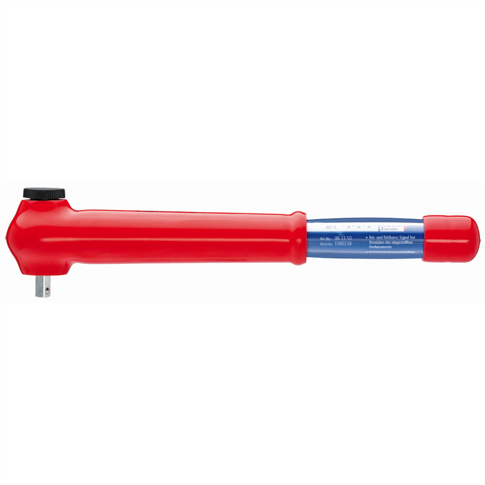 KNIPEX REVERSIBLE TORQUE WRENCH-1,000V INSLTD-3/8IN DR KNP983350