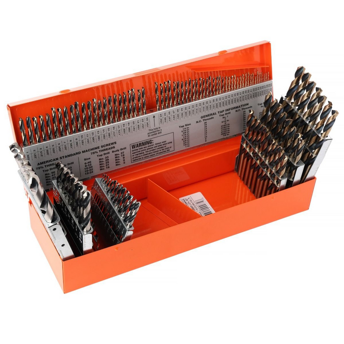 KnKut KnKut 115 Piece Jobber Length Drill Bit Set Numbers, Letters, Fractions KNK115KK5