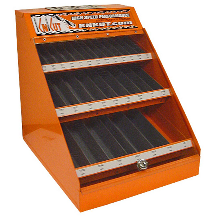 KnKut KnKut 116 Piece Fractional Drill Bit Counter Display KNKKK116CD