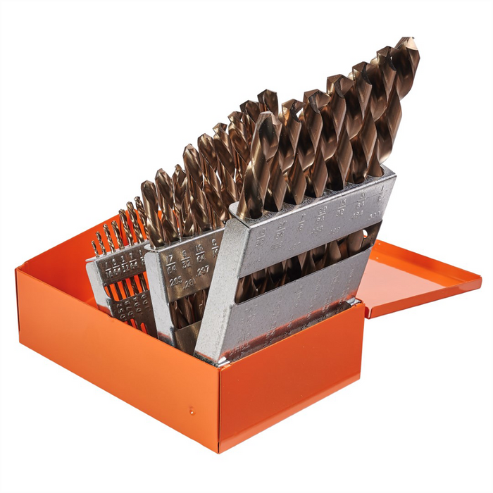 KnKut KnKut 29 Piece Left Hand Jobber Length Drill Bit Set 1/16"-1/2" by 64ths KNK29KK6