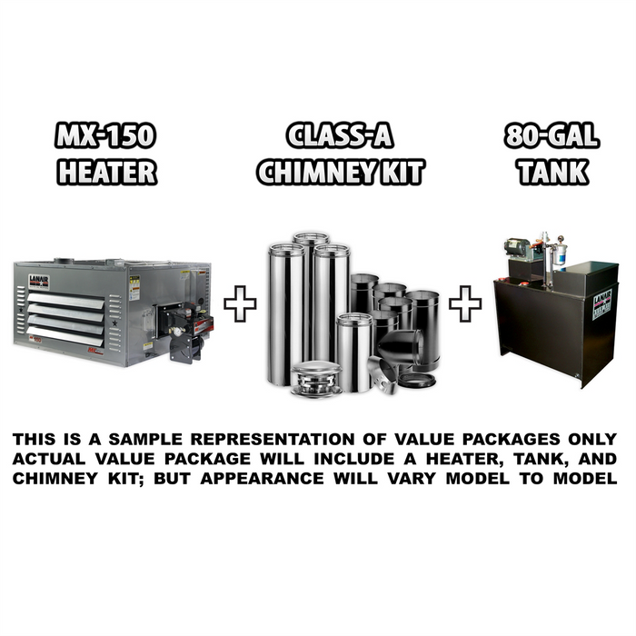 Lanair Products MX-150 HEATER PK A-NO STAND LHR9963A
