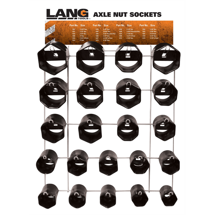 Lang Tools (Kastar) 22PC Axle Nut Display KAS1291