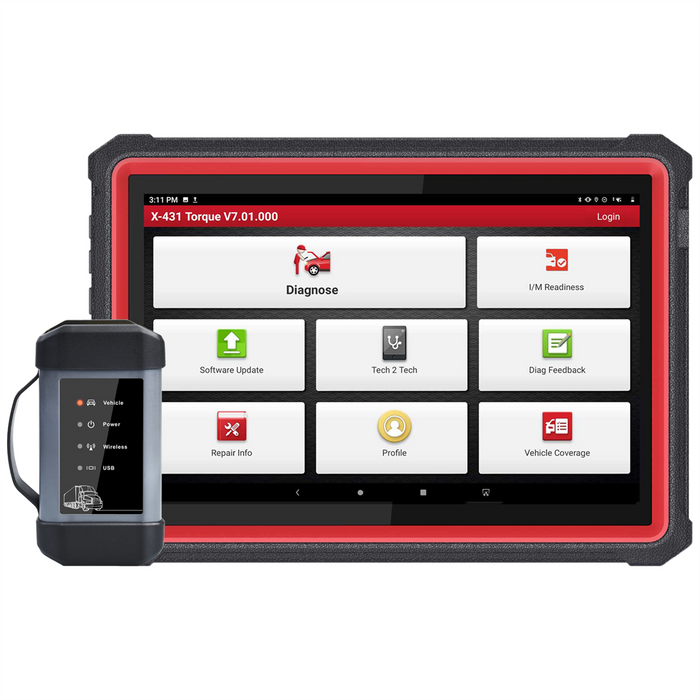 Launch Tech USA X-431 Torque Auto HD Professional Diagnostic Tool LAUAUTOHDPRO