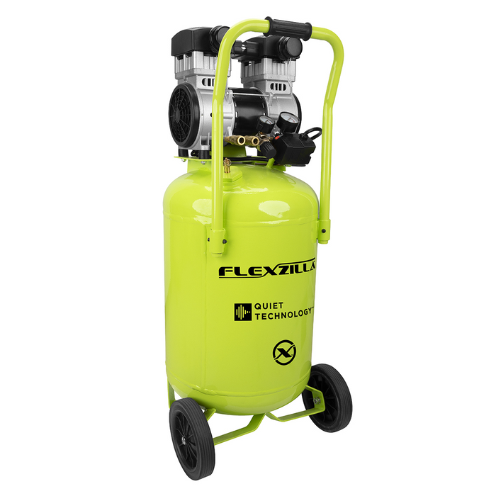 Legacy Manufacturing Flexzilla Portable Air Compressor with Quiet Technology, 2 HP, 20 Gallon, Industrial Grade Pump – LEGCB20200F
