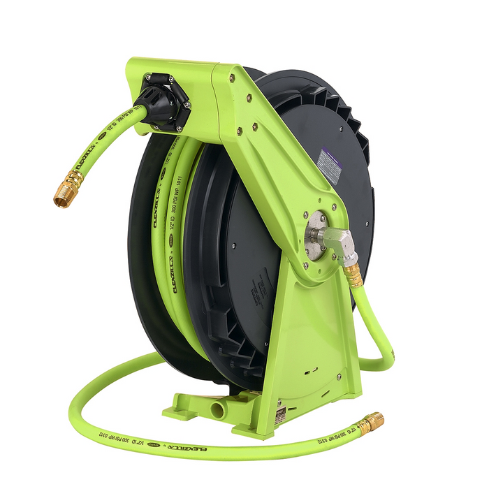 Legacy Manufacturing Flexzilla Retractable Air Hose Reel 1/2 in x 50 ft Open Face LEGL8041FZ